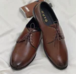 Stylish Lace-up Men's Oxford Shoes with High Shine Finish Masterd - Image 2