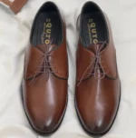 Stylish Lace-up Men's Oxford Shoes with High Shine Finish Masterd - Image 4