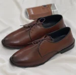 Stylish Lace-up Men's Oxford Shoes with High Shine Finish Masterd - Image 3