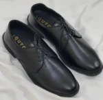 Stylish Lace-up Men's Oxford Shoes with High Shine Finish Black