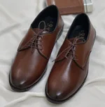 Stylish Lace-up Men's Oxford Shoes with High Shine Finish Masterd