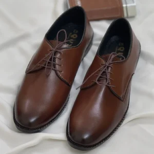 Stylish Lace-up Men's Oxford Shoes with High Shine Finish Masterd