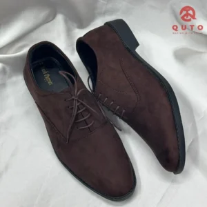 Suede Leather Derby shoes Chocolate