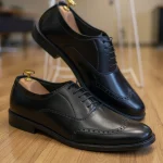 Formal Retro Lace Up Oxfords Shoes Men Black - Image 3