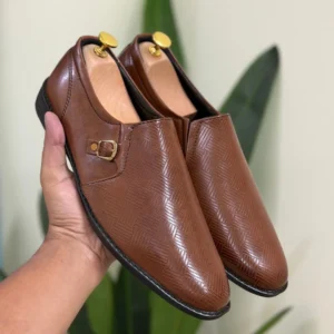 Full Dice Office Shoes For Men Mustard