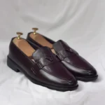 V Buckle Stylish Tassel Chocolate - Image 2