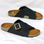 Cross Classic Suede Sandle For Men Black - Image 2