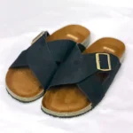 Cross Classic Suede Sandle For Men Black - Image 4