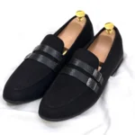 Double Buckle Suede Tassel Black For Men - Image 2