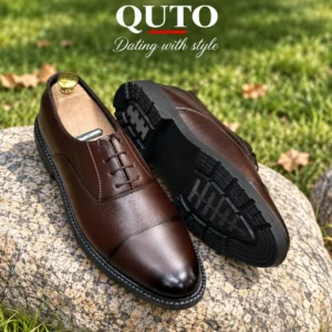 Classic Oxford Office Shoes For Men Chocolate