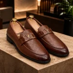 LV Buckle Premium Tassel For Men Mustard