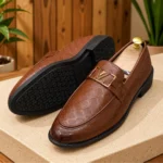 LV Buckle Premium Tassel For Men Mustard - Image 2