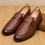 LV Buckle Premium Tassel For Men Mustard - Image 3