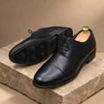Plain Oxford Office Shoes For Men Black - Image 3