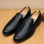 LV Buckle Premium Tassel For Men Black - Image 2