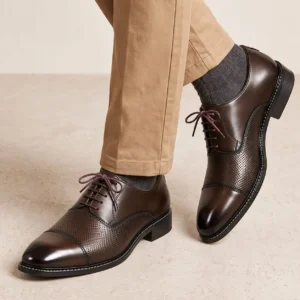 Vintage Oxford Office Shoes For Men Chocolate