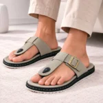 Quto T-Strap Slide Sandal Ash For Men - Image 3