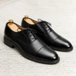 Vintage Oxford Office Shoes For Men Black - Image 3