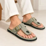 Quto T-Strap Slide Sandal Ash For Men