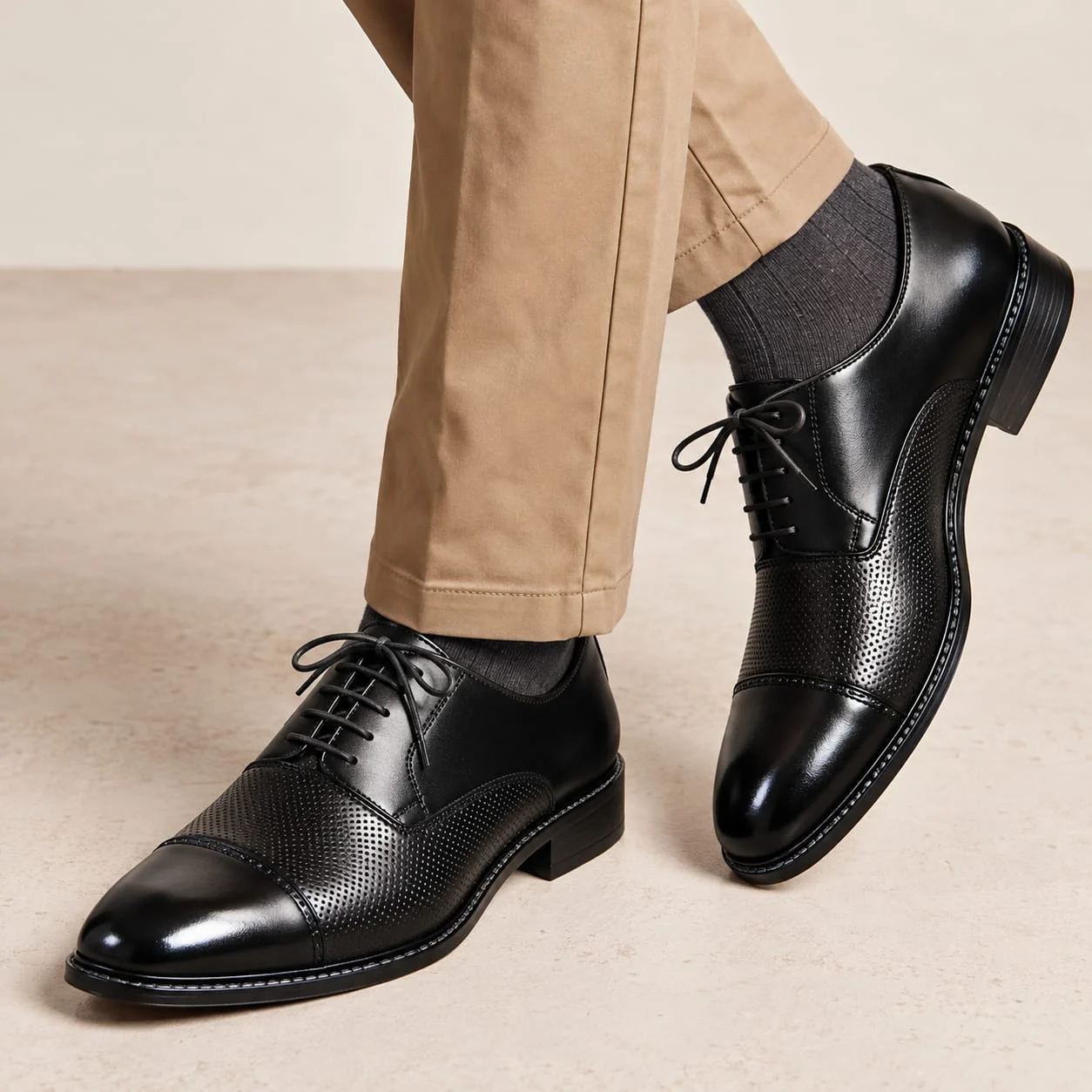WhatsApp Image 2026-10-24 at 4.58.34 AM Vintage Oxford Office Shoes For Men Black - Image 1